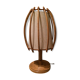 Rattan and bamboo lamp