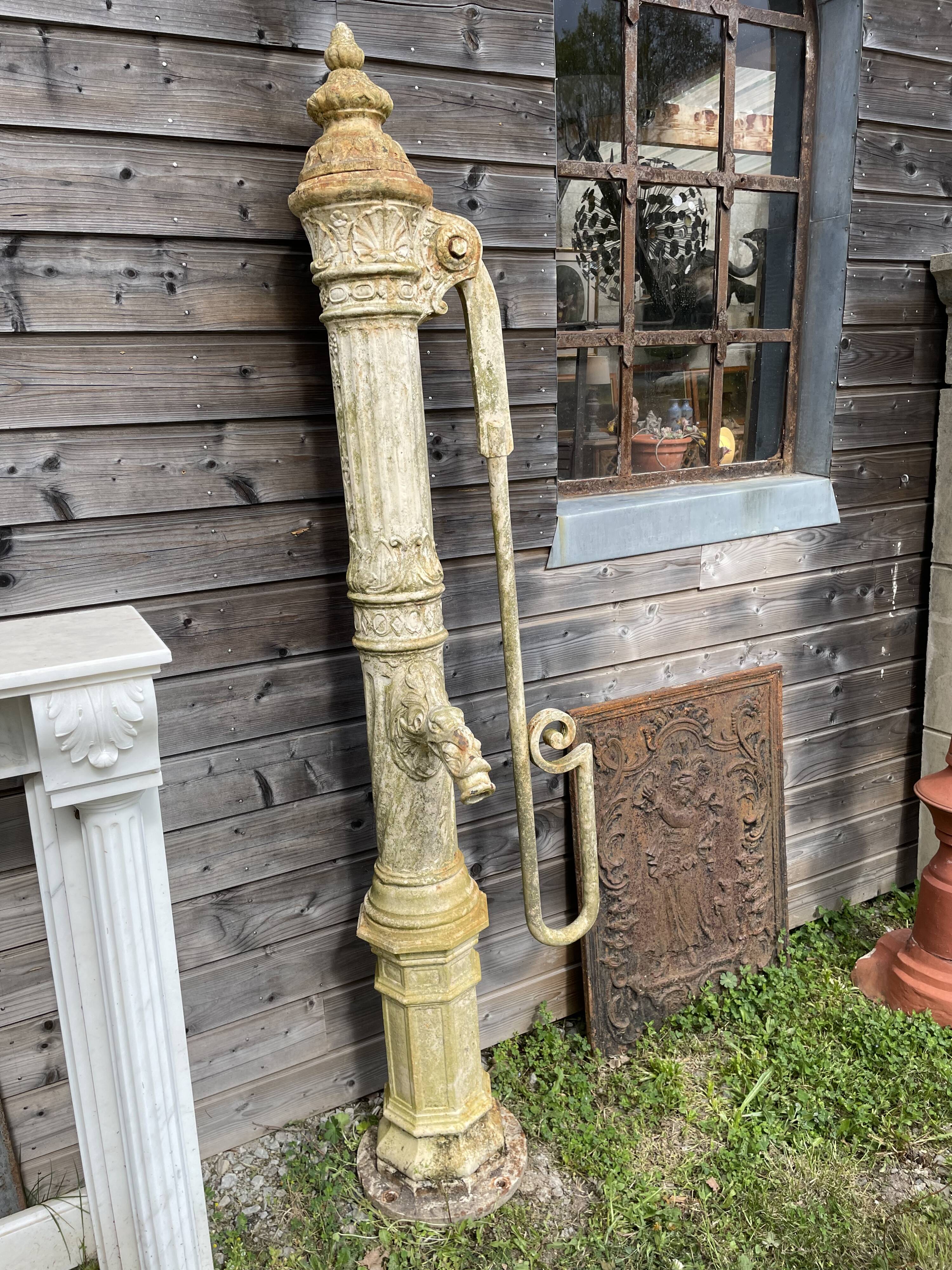 Old cast iron pump