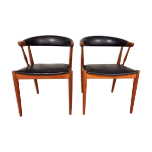 suite de 2 fauteuils de Johannes Andersen pour Samcom, années 60