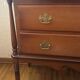Vintage chest of drawers in solid cherry wood, 2 large drawers, Louis XVI style.