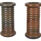 Vases en terre cuite cylindriques, années 1960, ensemble de 2