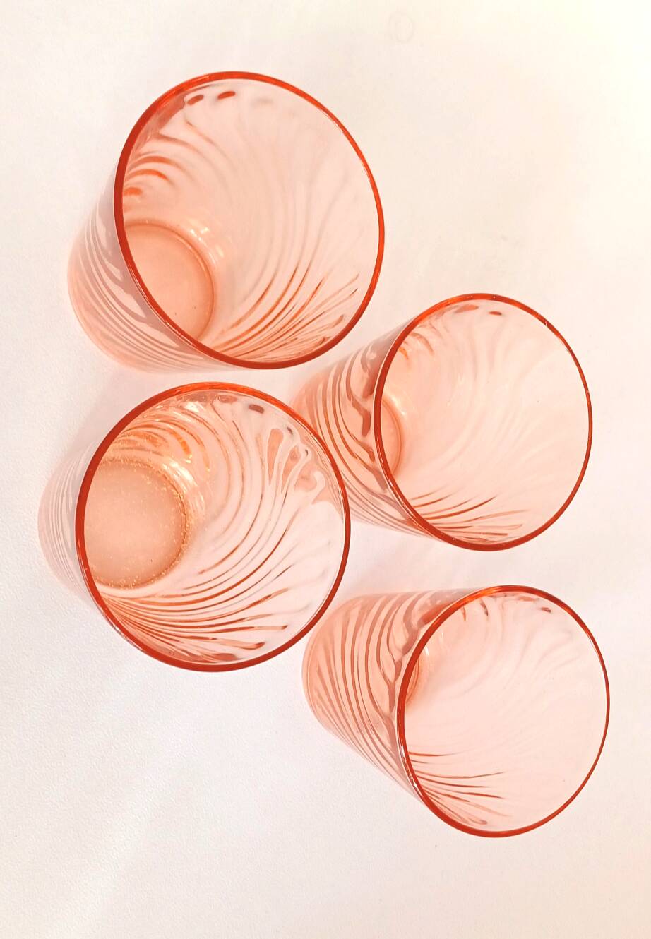 Pink Rosaline water glasses