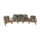 Set in vintage rattan sofa 3-seater seating and 2 seats