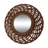 Rattan mirror 57cm