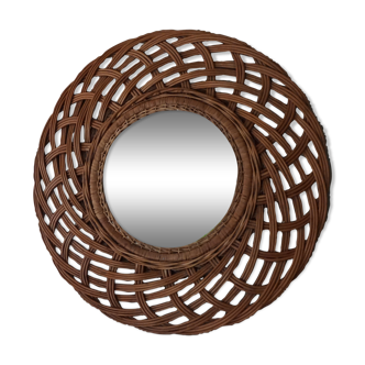 Miroir en rotin 57cm