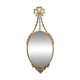 Oval wall mirror with Brass Frame and Ribbon, Italy
