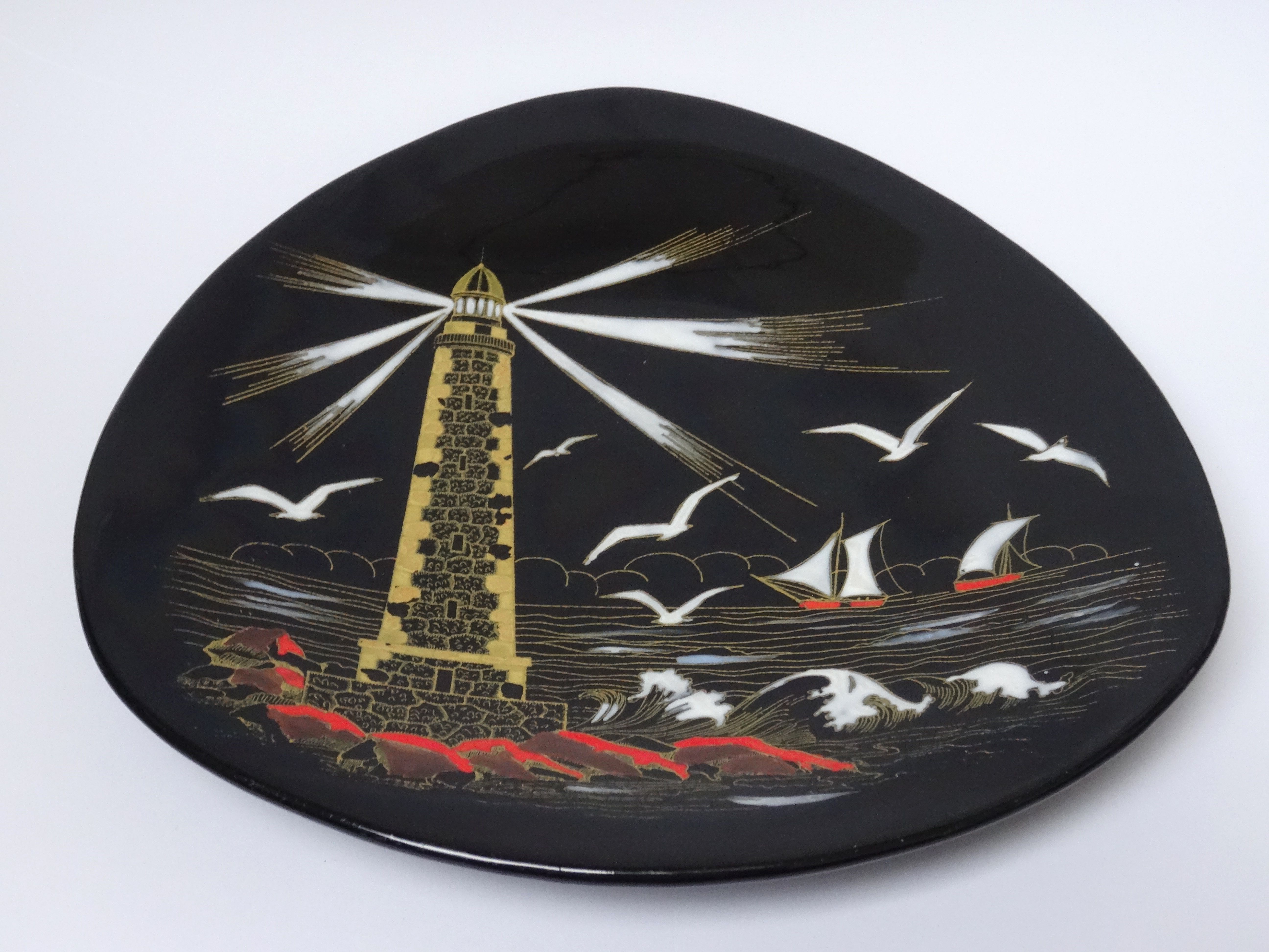 Decorative plate Le Phare Longwy