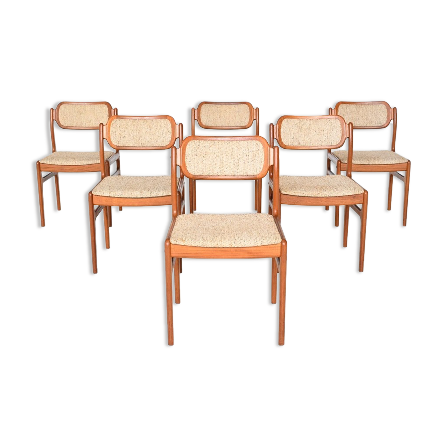 Set de 6 chaises Johannes Andersen Danemark 1960