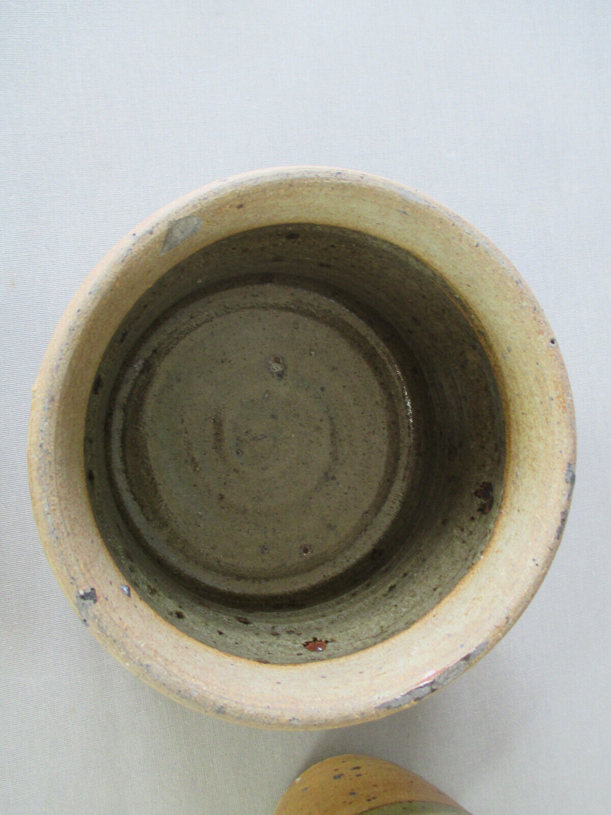 Pierre Digan 2 ceramic cutlery pots la Borne
