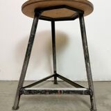 Black Industrial Workshop Stool, 1960s