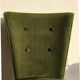 Chauffeuse en velours vert