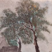 Peinture à l'huile vintage française