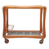 Scandinavian teak serving trolley