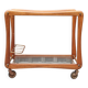 Scandinavian teak serving cart