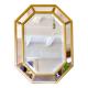 Large beveled, neoclassical mirror with gilded wood edges