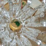 Pair of vintage glass candlesticks