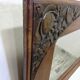 Art Deco mirror with a wooden frame