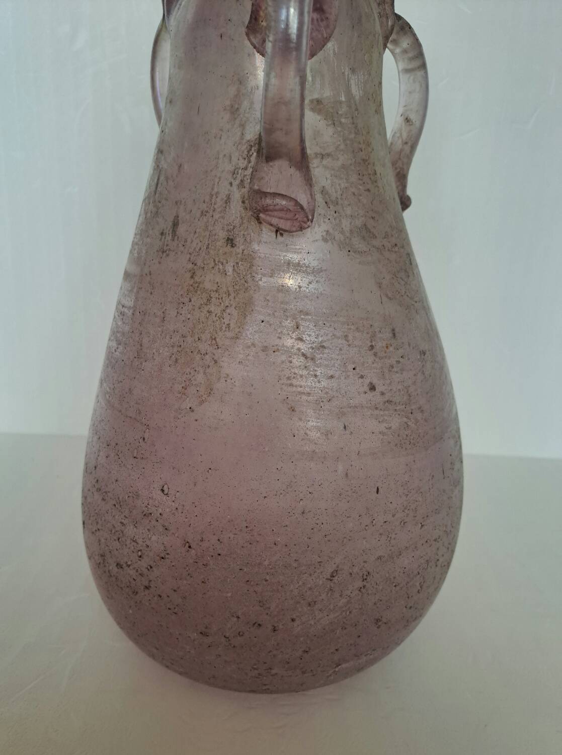 Large Murano scavo glass vase h 37 cm