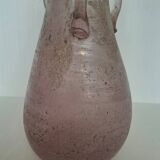 Large Murano scavo glass vase h 37 cm