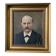 Oil on canvas old portrait gilded wooden frame country decoration
