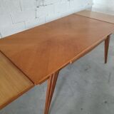 Vintage compass foot dining table