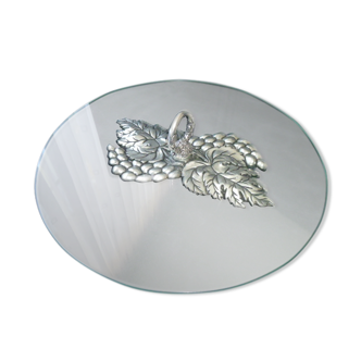 Large cheese top made of glass and tin UPR 2.11
