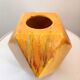 Ceramic vase shape geometric design 70s