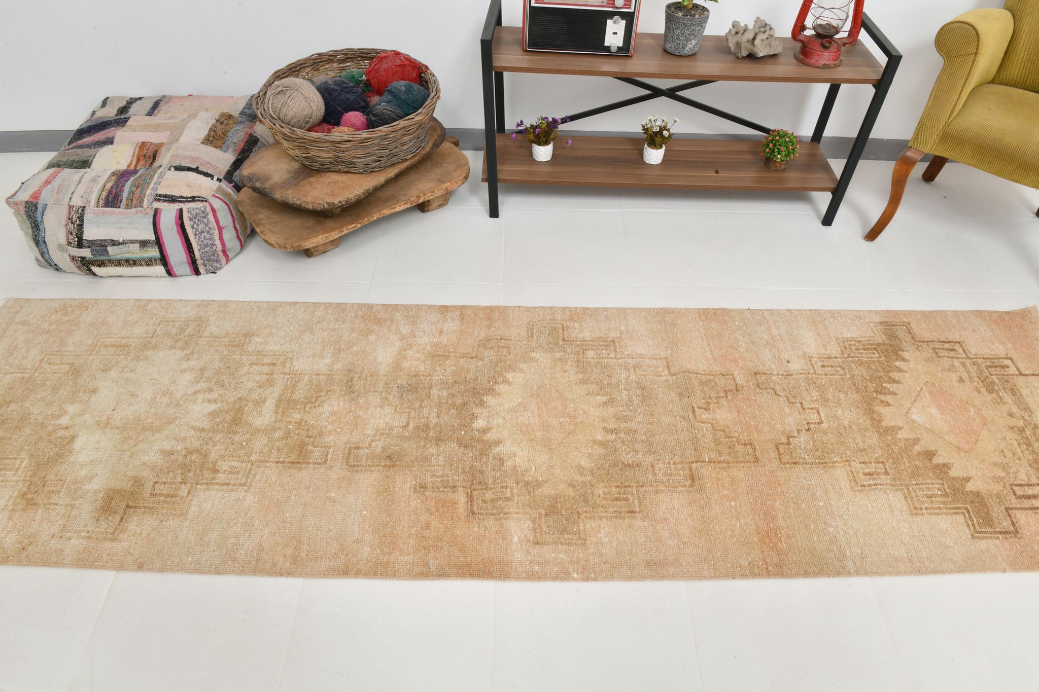 Tapis coureur turc oriental, 86x312cm