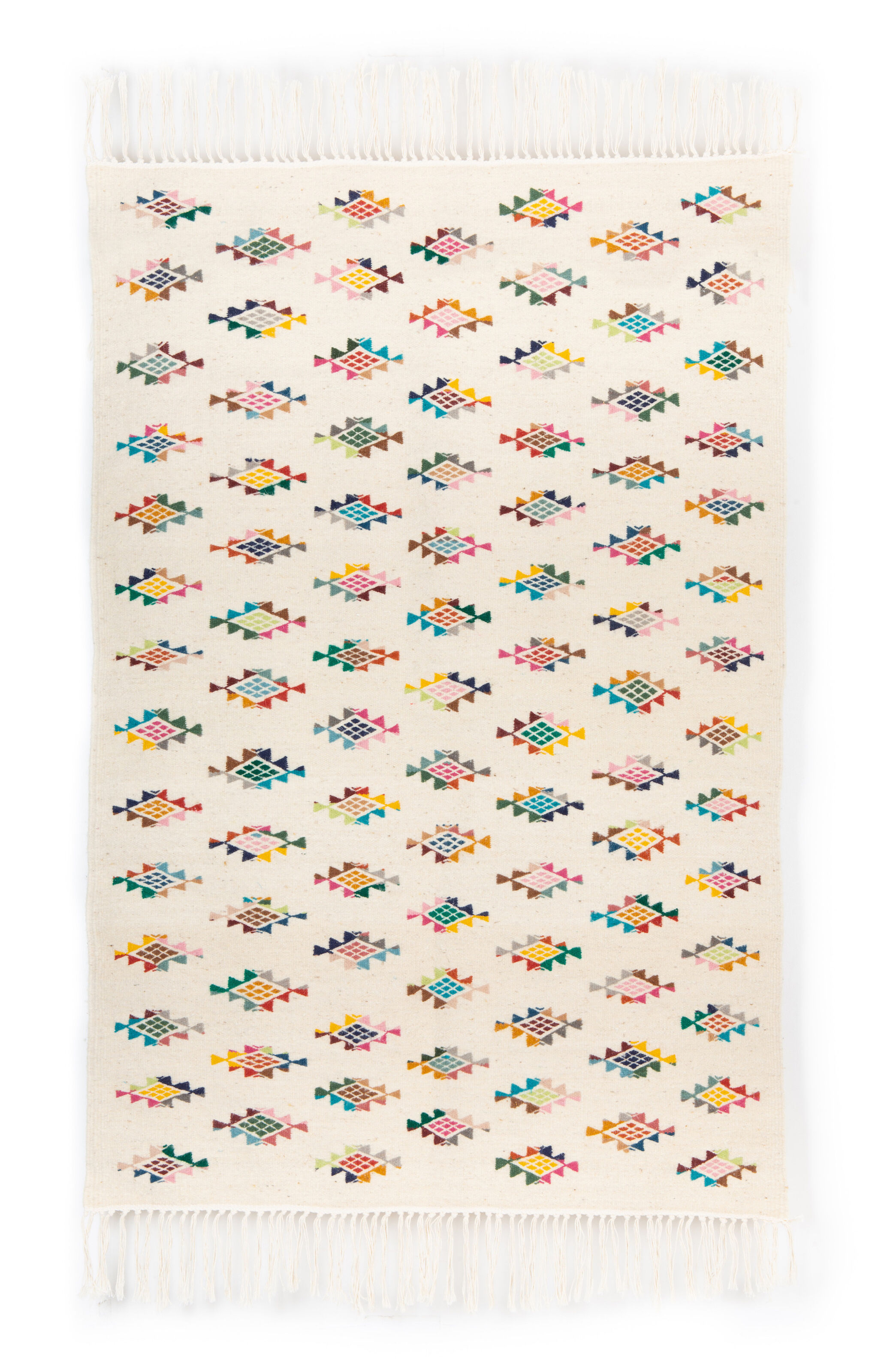 Kilim berbere with colored patterns 100 x 60 cm