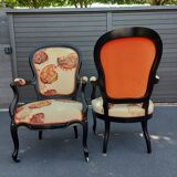 Pair of armchairs Napoleon III