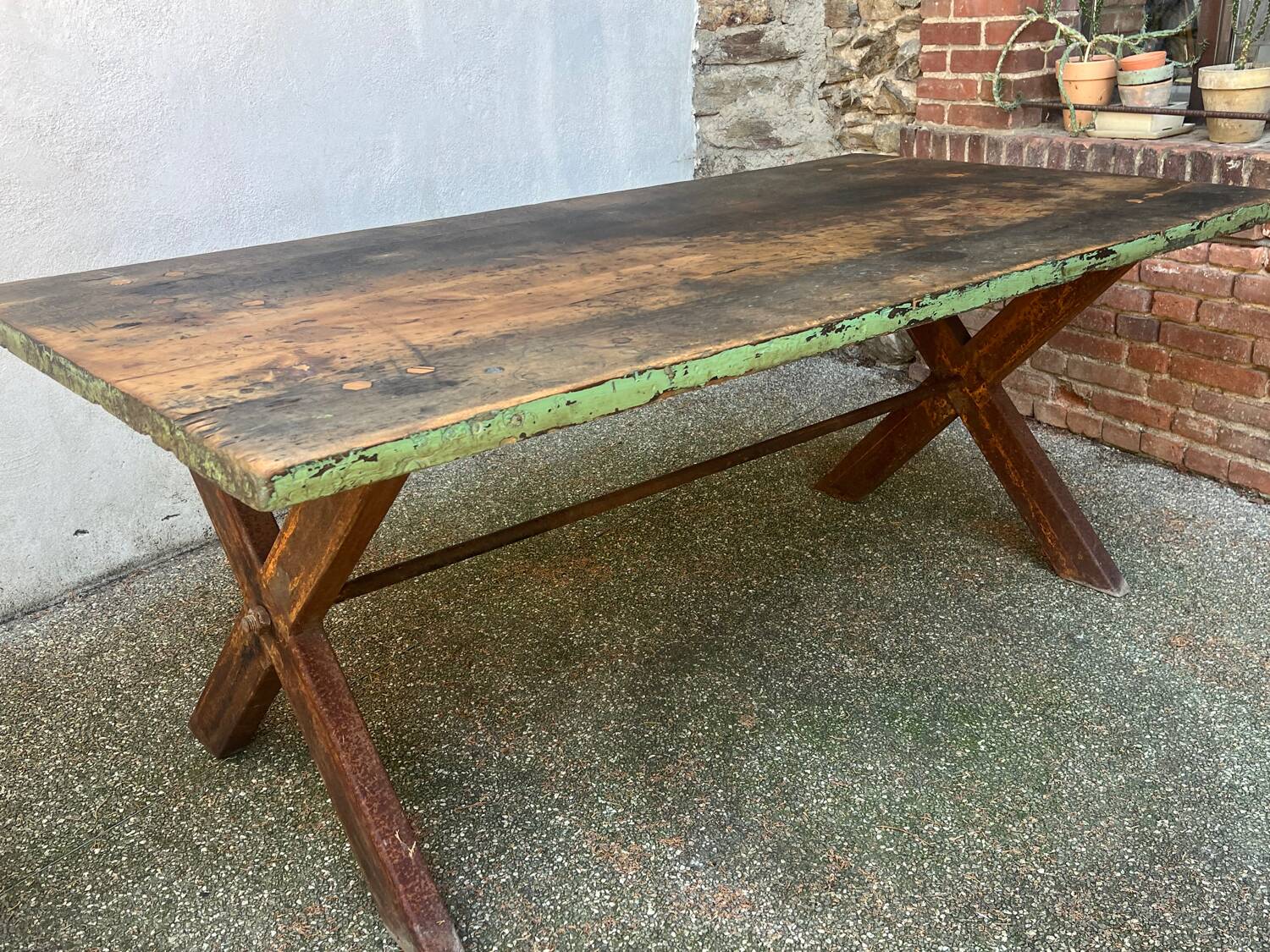 Large antique trade table
