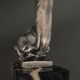 Pair of Hippolyte Moreau Art Deco spelter cat bookends