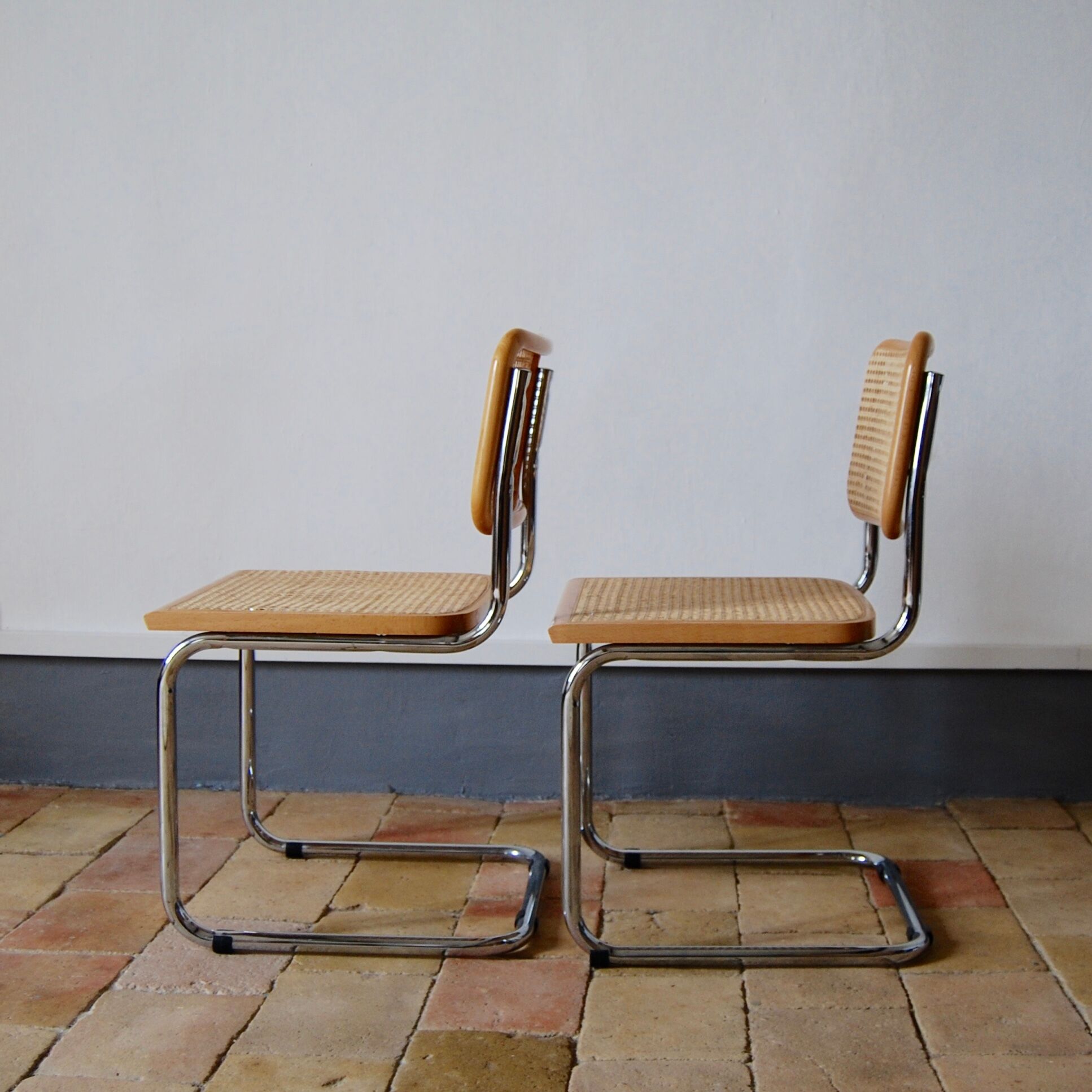 Pair of Marcel Breuer chairs model B32