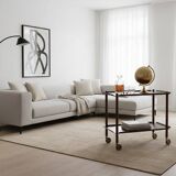 Vintage Bar Cart in Rosewood by Poul Hundevad, 1960s