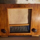 Radio TSF vintage, poste radio art déco