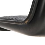 Wilhahn Delta set of 2 leather conference / dining chairs by Delta, 1960
