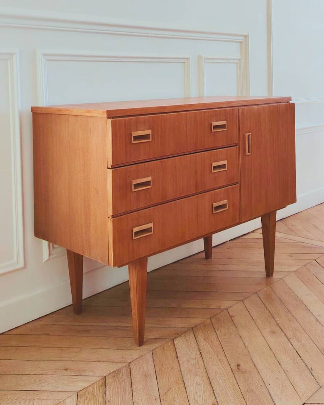 Enfilade vintage rénovée, années 60