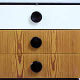 Mid-Century Nightstands with Black Glass Tops from UP Zavody, 1960s, Set of 2