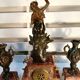 Marble and regulating fireplace trim - 1900s - Signed Charles Ruchot