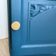 Art Deco bedside table reimagined – Teal & Onyx Marble