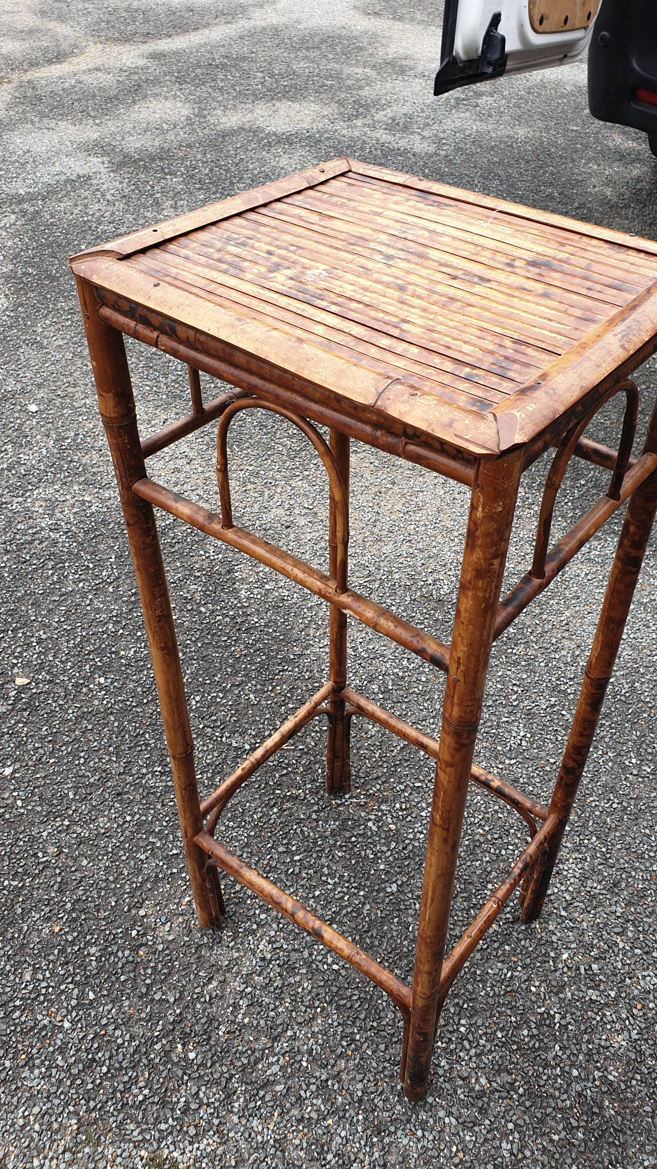 Colonial-style stained bamboo harness