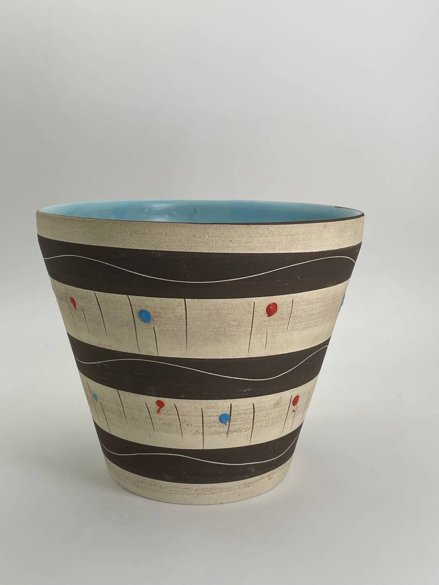 Grand pot à plante céramique année 50