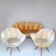 2  Egg Armchairs and sofa by Paged 50s