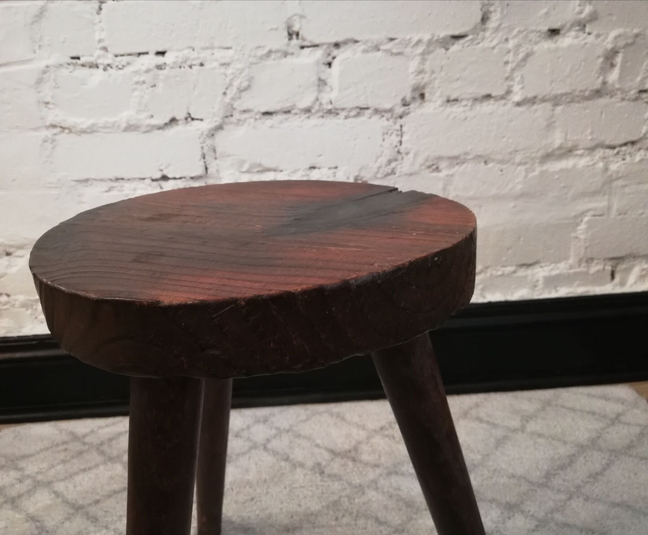 Brutalist tripod stool