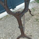 Antique bistro table with wooden top