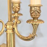 Lampe bouillotte en bronze massif de style Empire