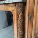 Art Deco buffet in solid walnut, 20th century.