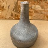 Antique Vintage Cracked Grey Ceramic Soliflore Vase