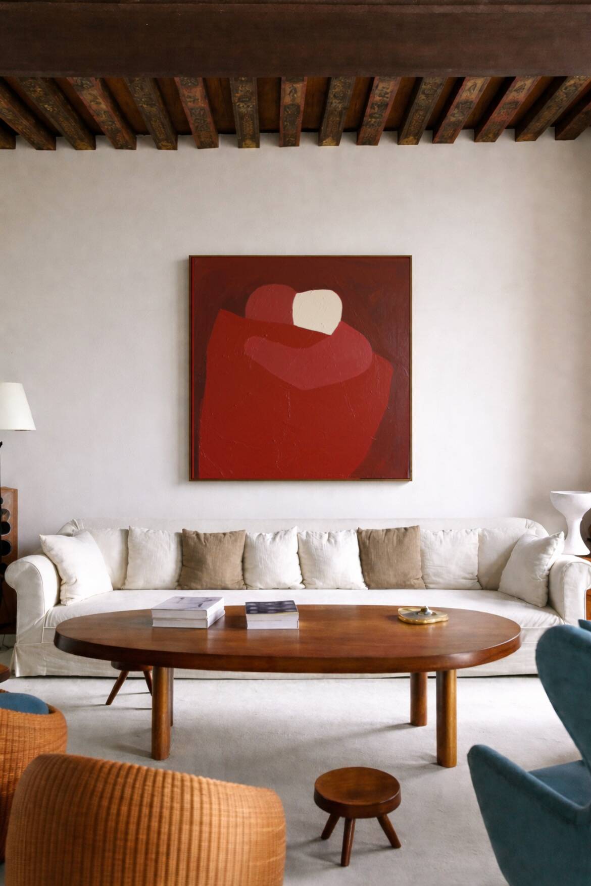 "here with you" original signed canvas painting