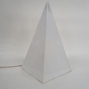 Plastic pyramid table light by Harco Loor, The Netherlands 1980's